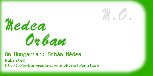 medea orban business card